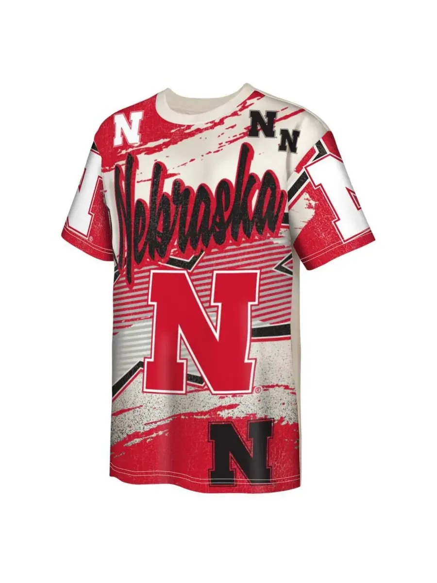 Outerstuff Футболка Big Boys and Girls Cream Nebraska Huskers Make Noise — изображение 3 из 3, бежевый