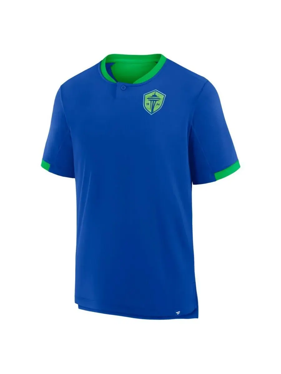 Fanatics Мужская синяя футболка Seattle Sounders FC с изображением нападающего, играющего в — изображение 3 из 3, синий