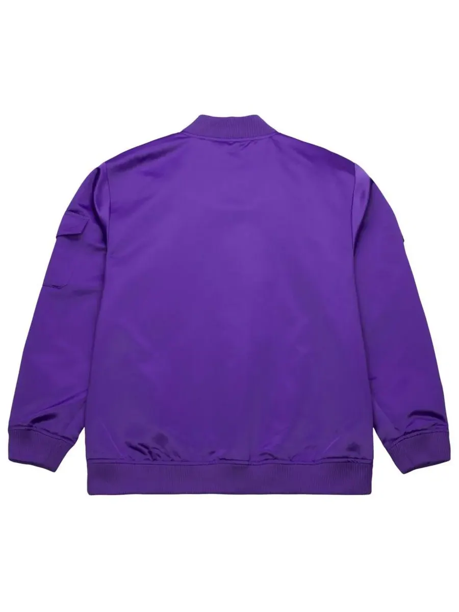 Mitchell & Ness Мужская фиолетовая атласная куртка на молнии Sacramento Kings Hardwood Classics — изображение 2 из 5