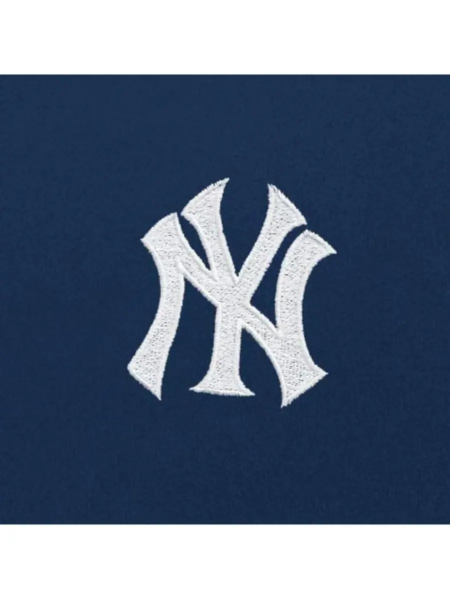 Antigua Мужская темно-синяя куртка New York Yankees Objection на молнии — изображение 2 из 2, темно-синий