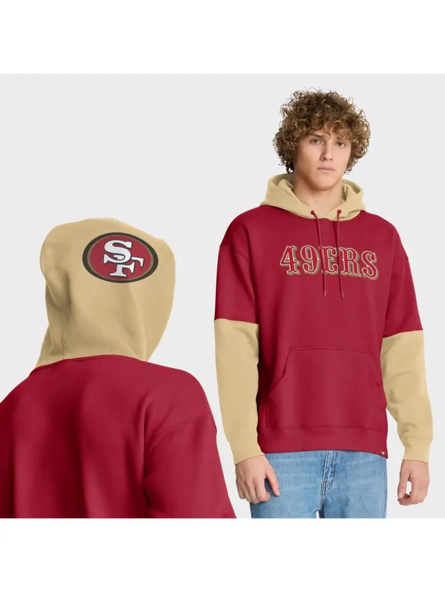 Мужская толстовка с капюшоном в виде алого шлема команды San Francisco 49ers Fanatics