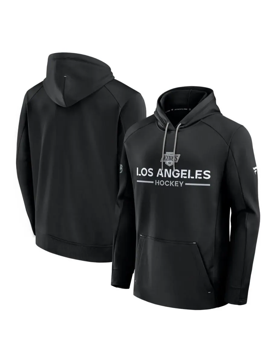 Fanatics Мужская черная толстовка Los Angeles Kings Authentic Pro Rink
