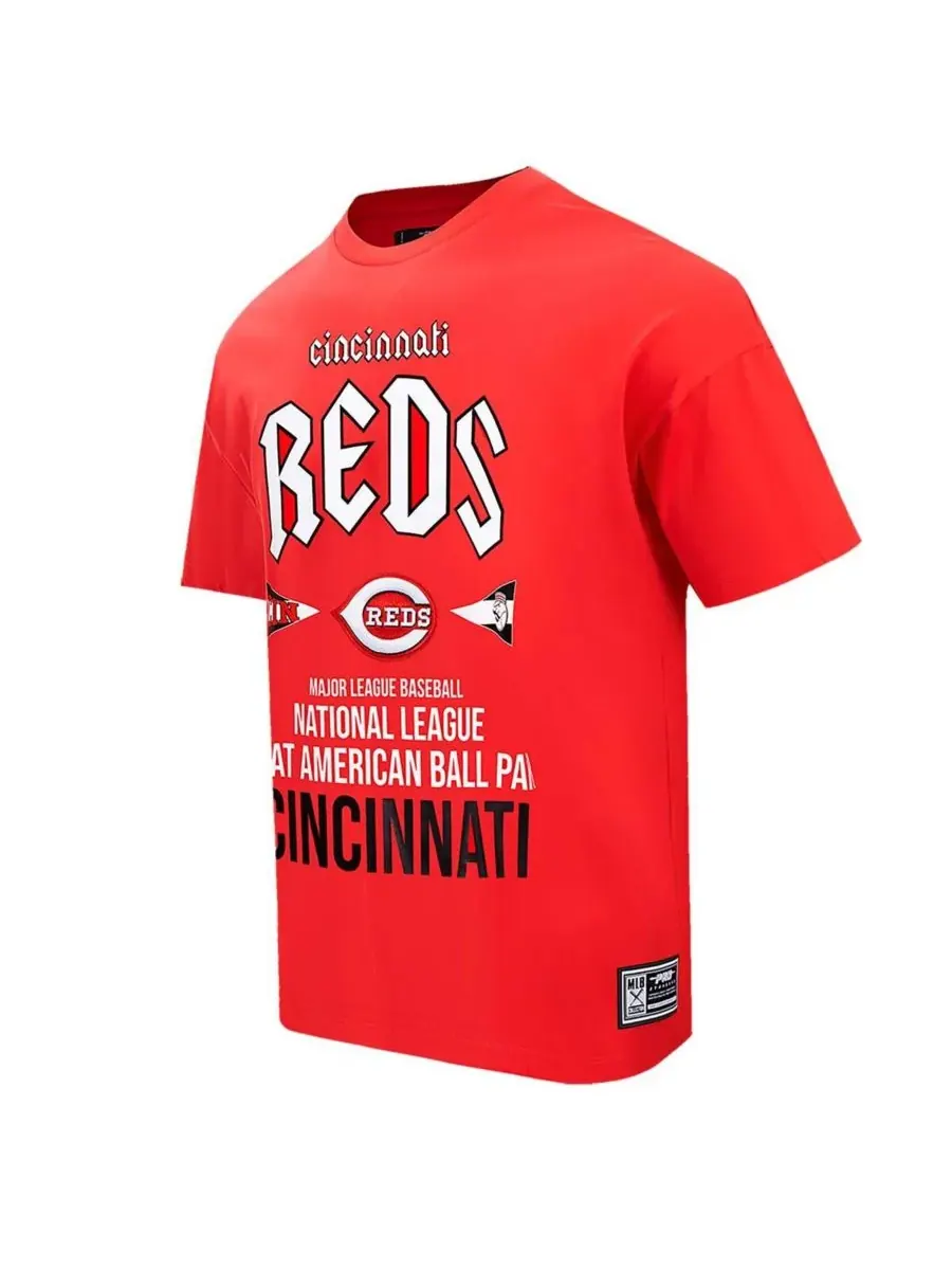 Pro Standard Мужская красная футболка Cincinnati Reds Oversized City Tour — изображение 4 из 4, красный