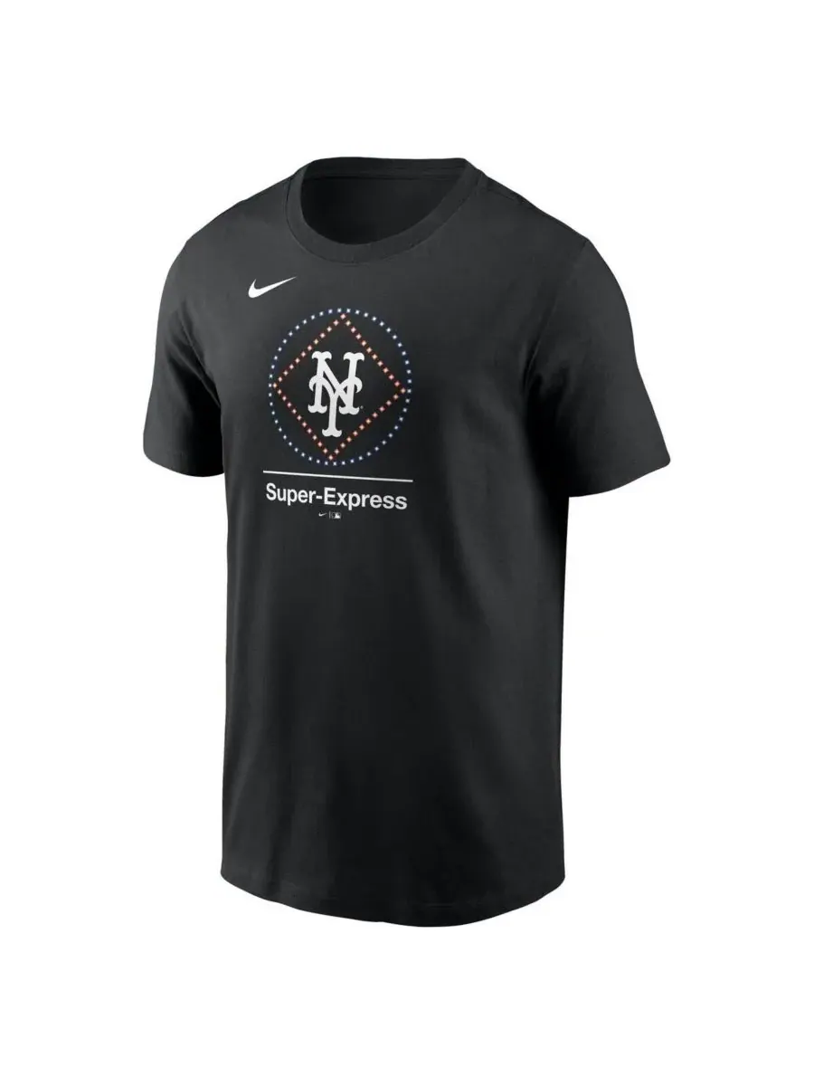 Nike Мужская черная футболка New York Mets с надписью "Местный, родной город" — изображение 2 из 3, черный