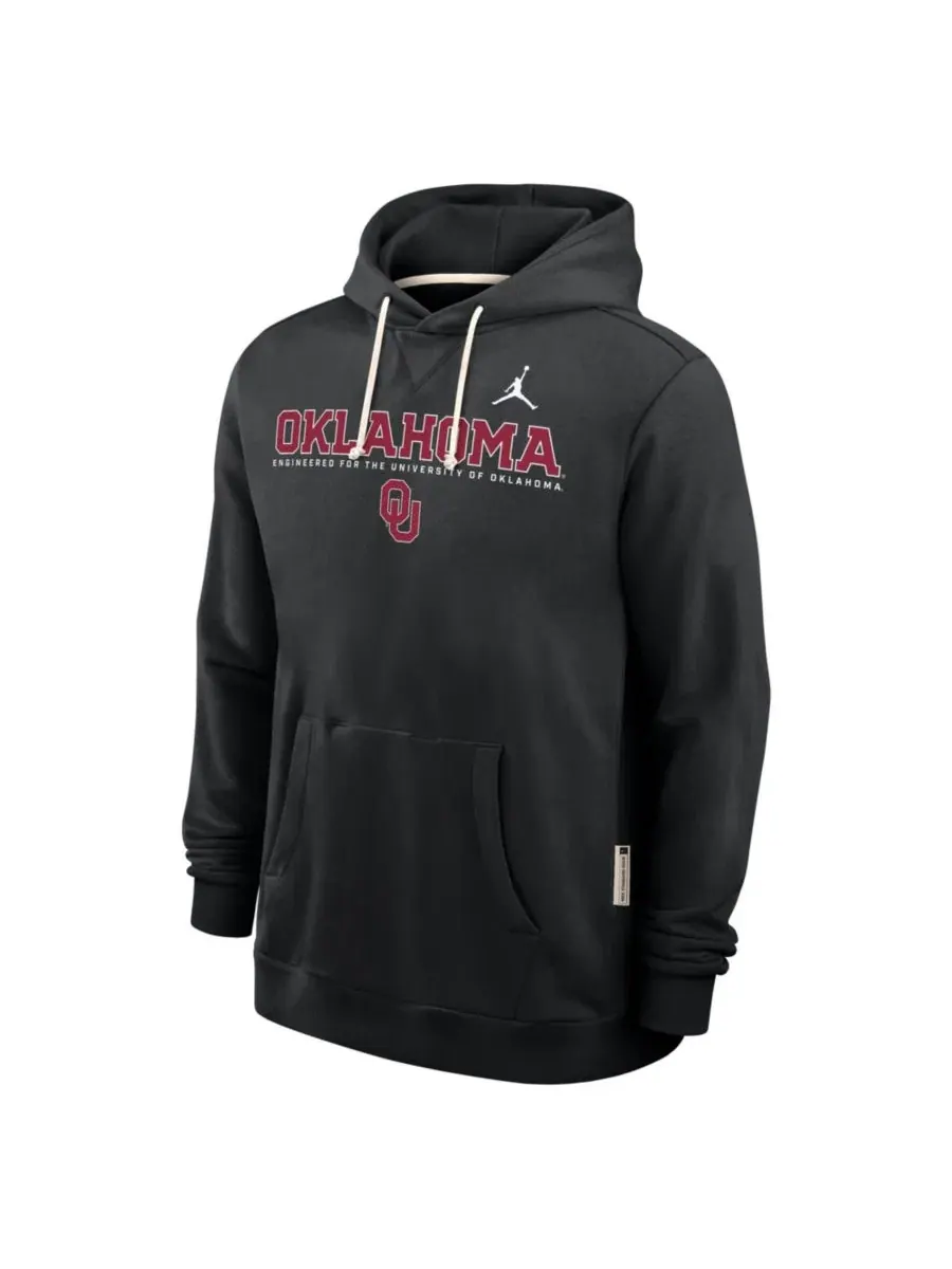 Худи с капюшоном Oklahoma Sooners 2025 Sideline Standard Issue Dri-FIT Jordan — изображение 5 из 5, черный