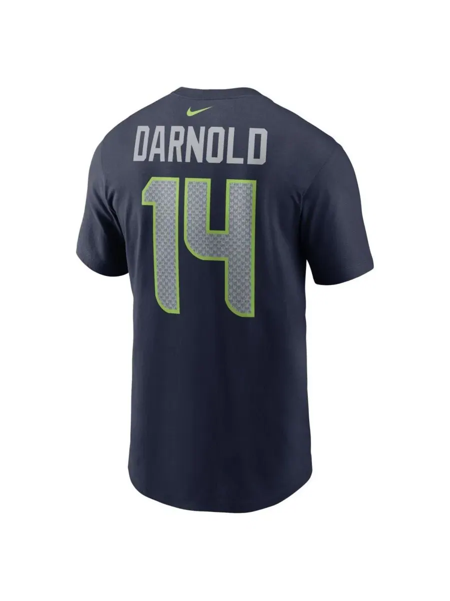 Футболка с коротким рукавом Sam Darnold Name and Number Nike — изображение 3 из 3, темно-синий