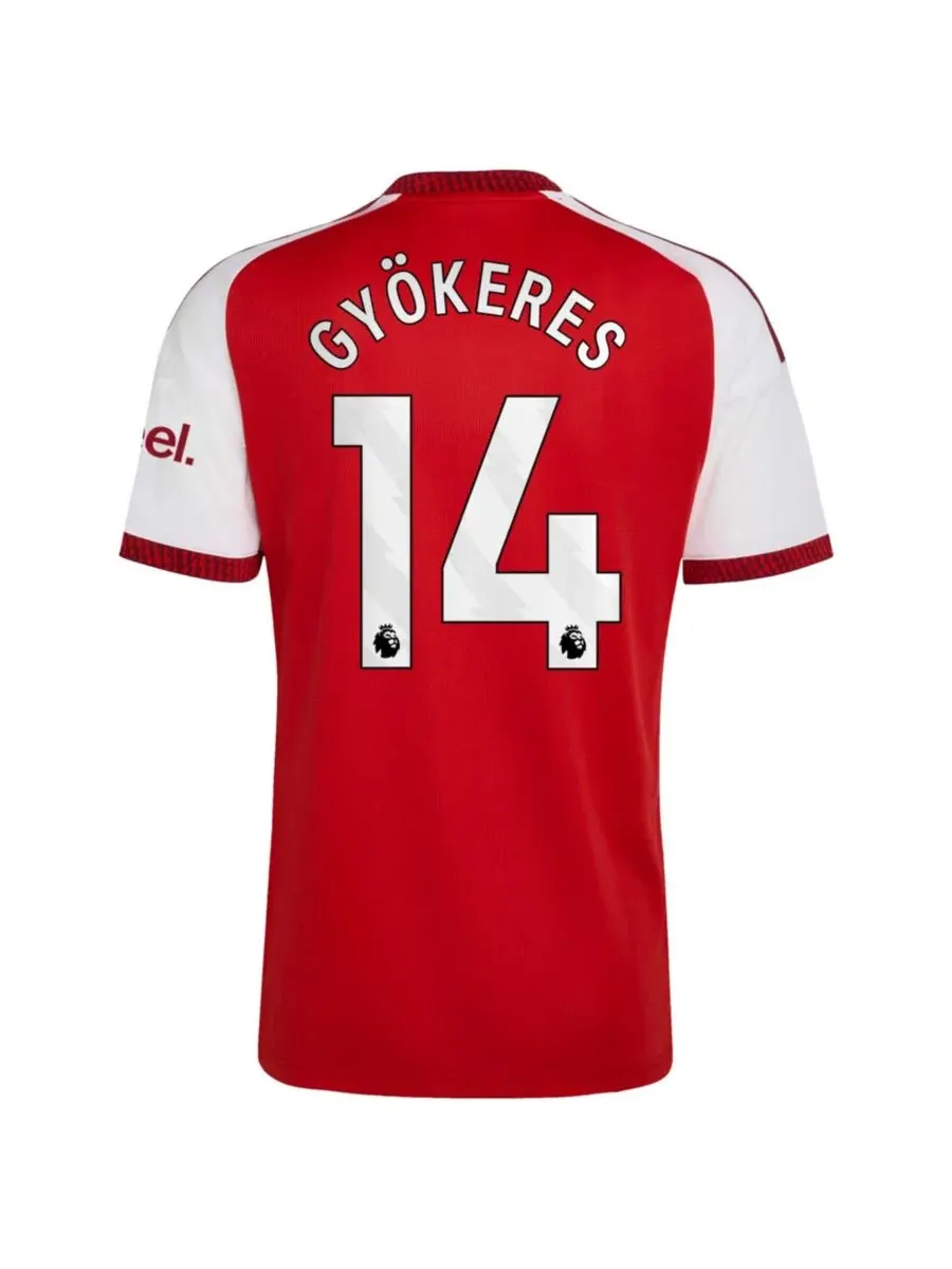 Футболка с коротким рукавом Viktor Gyökeres Red Arsenal 2026/27 Home Replica Jersey adidas — изображение 2 из 3, красный