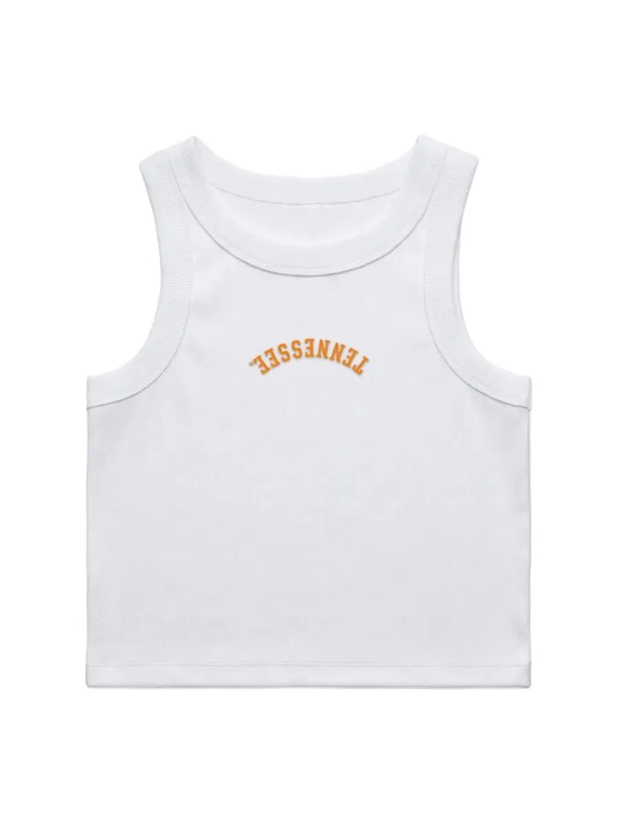Топ-майка с вышивкой Upside Down Uscape Apparel — изображение 2 из 2, белый