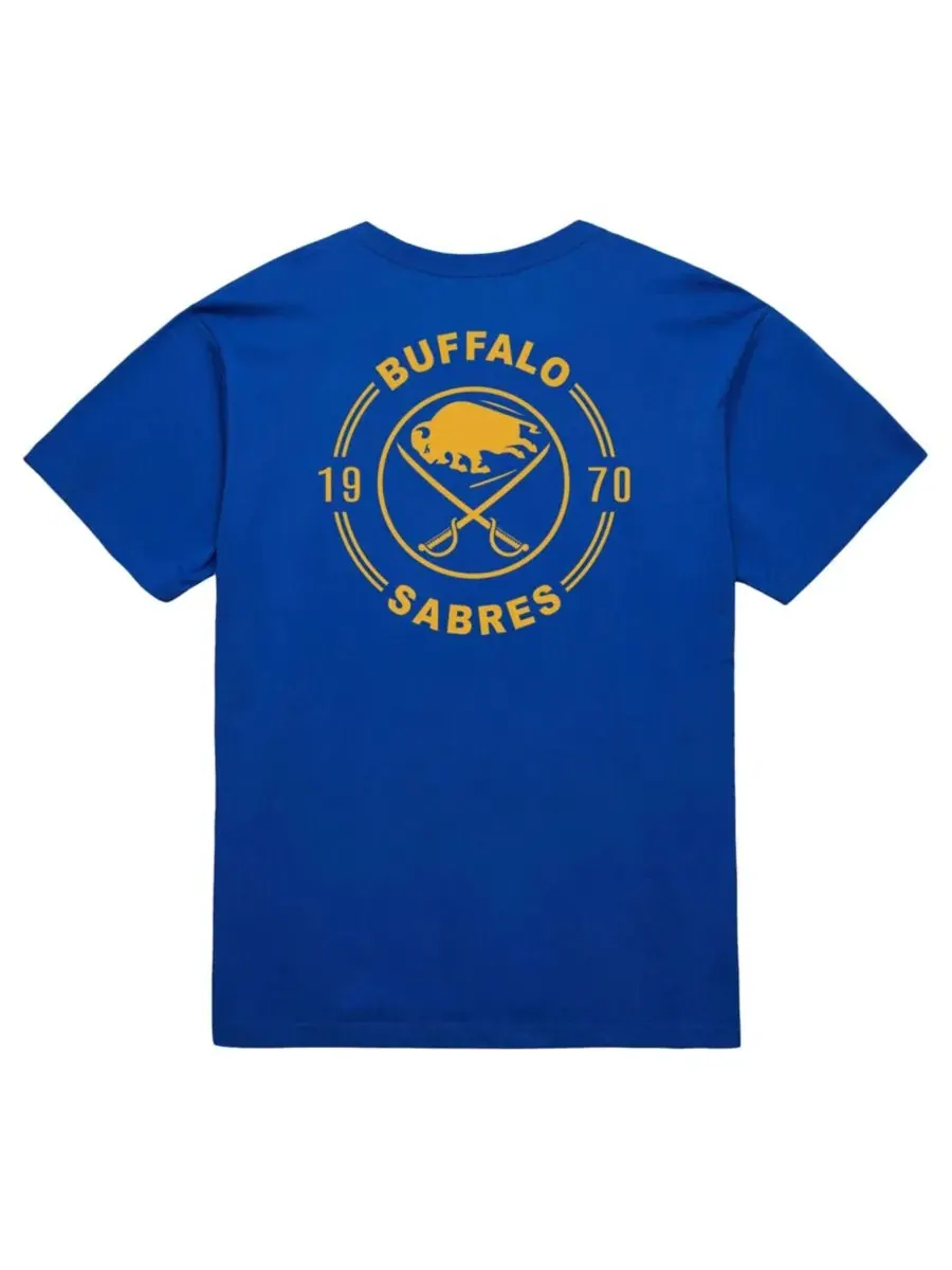 Футболка с коротким рукавом Buffalo Sabres Core Penalty Box 3.0 Mitchell & Ness — изображение 2 из 3, королевский
