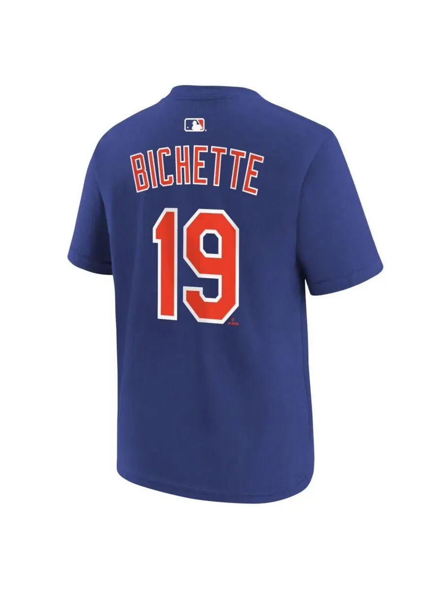 Футболка с именем и номером Bo Bichette Nike — изображение 2 из 3, королевский