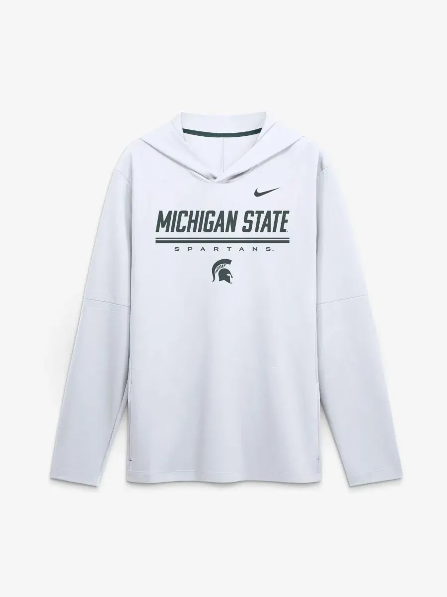 Футболка-худи с длинным рукавом, с капюшоном, с принтом, Michigan State Spartans 2026 Sideline