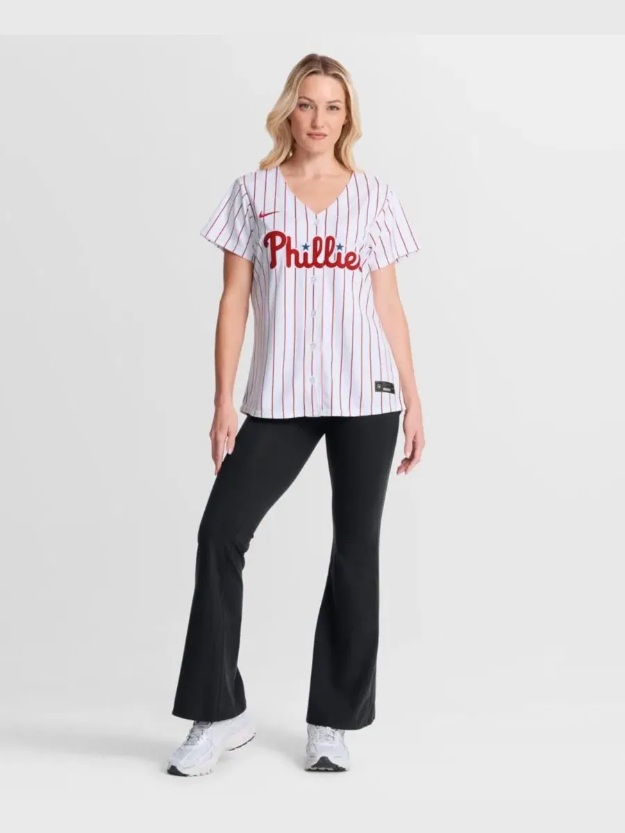 Женская футболка Nike Philadelphia Phillies Home Replica — изображение 4 из 5, белый