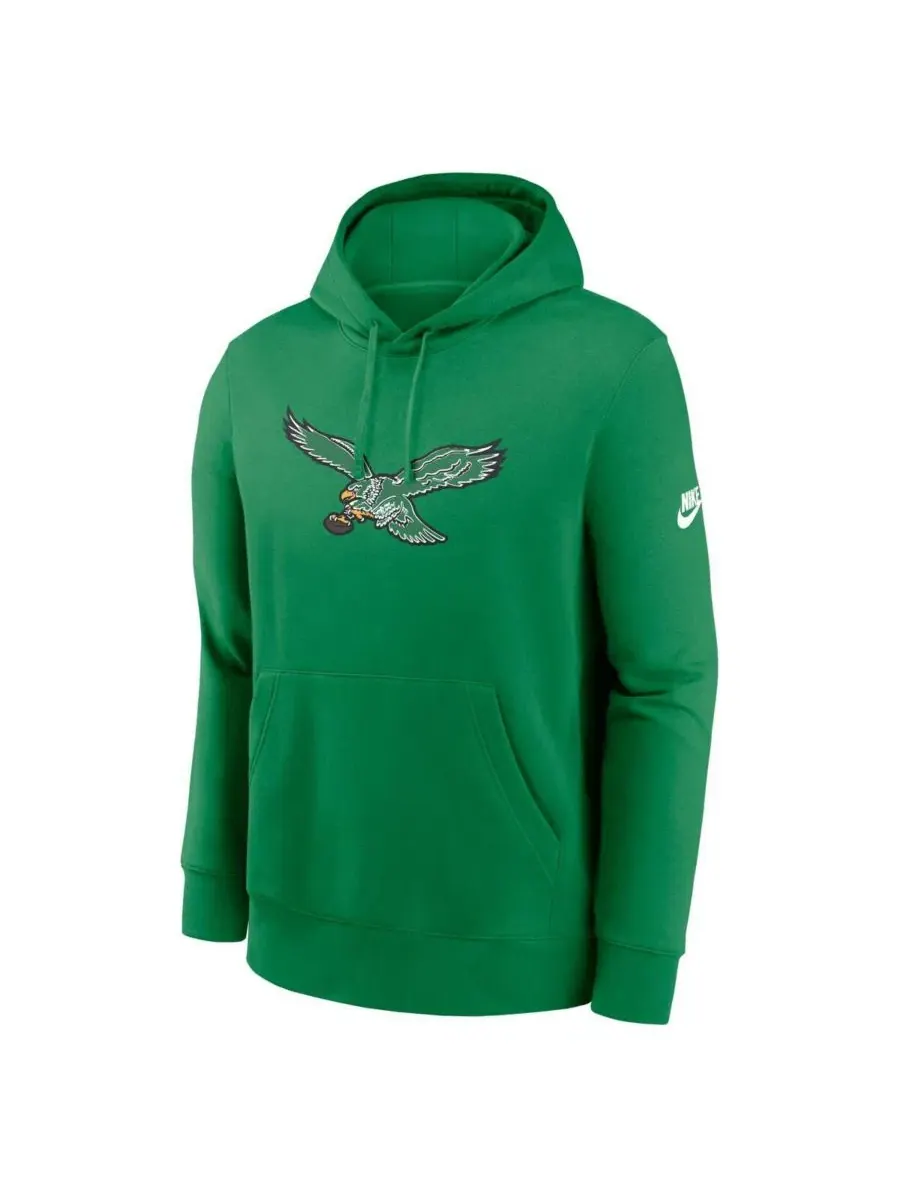 Толстовка на молнии с капюшоном Nike Philadelphia Eagles — изображение 2 из 3, зеленый