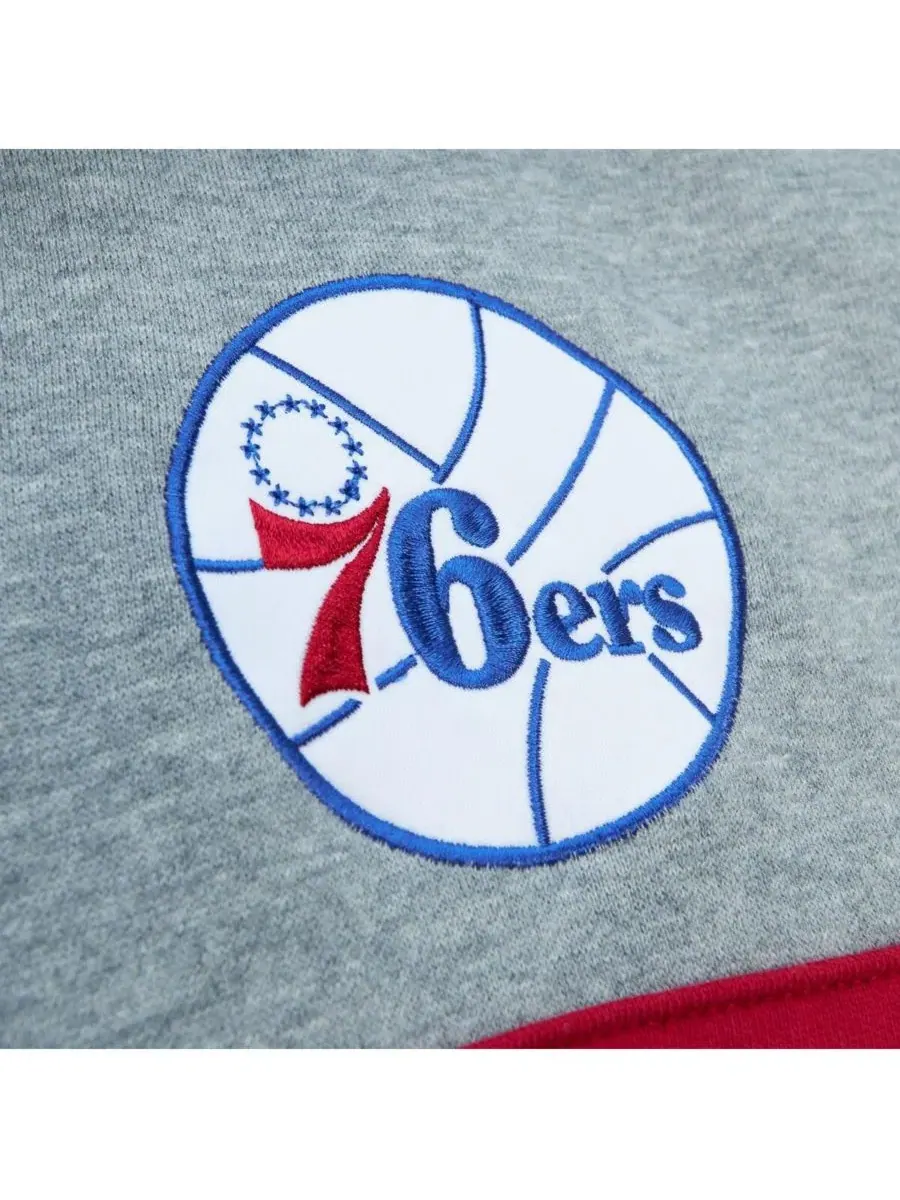 Худи с капюшоном Philadelphia 76ers Mitchell & Ness — изображение 3 из 3, королевский