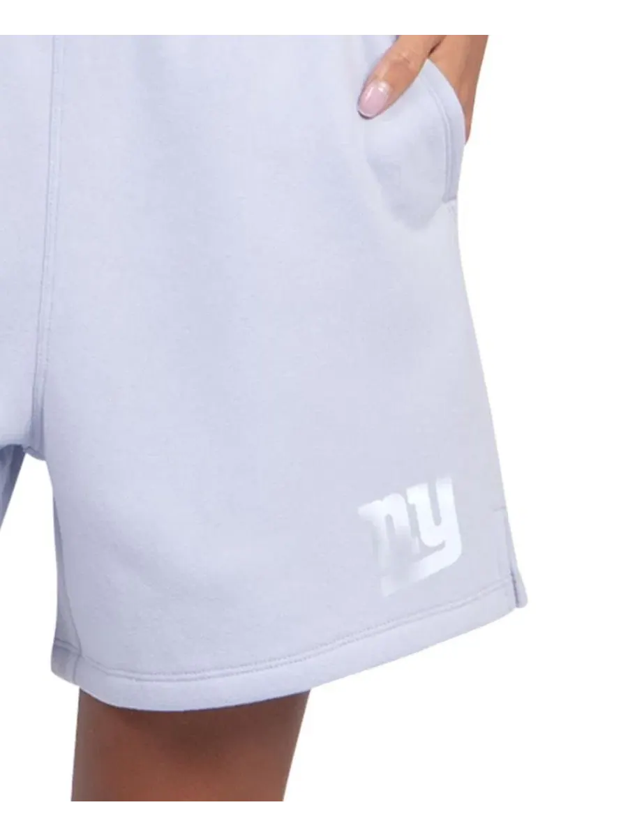 Шорты из флиса с принтом New York Giants Travel Pastels Starter — изображение 2 из 4, светлый синий