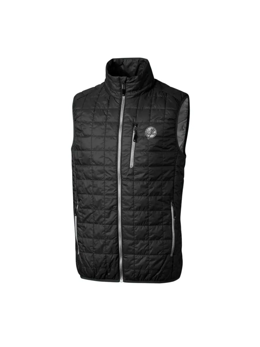 Жилет утепленный с капюшоном Rainier Eco Insulated PrimaLoft Cutter & Buck — изображение 2 из 3, черный