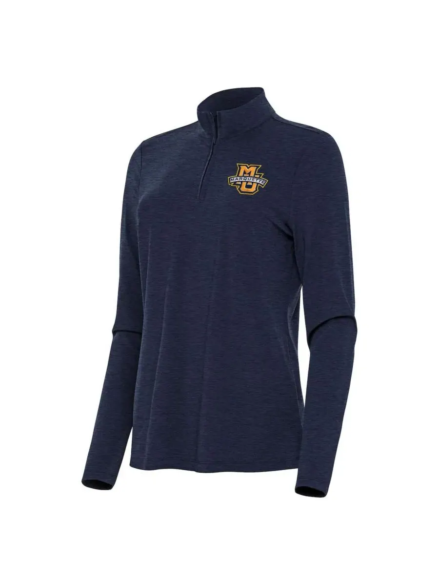 Топ с четверть-застежкой женский Antigua Marquette Golden Eagles Bright