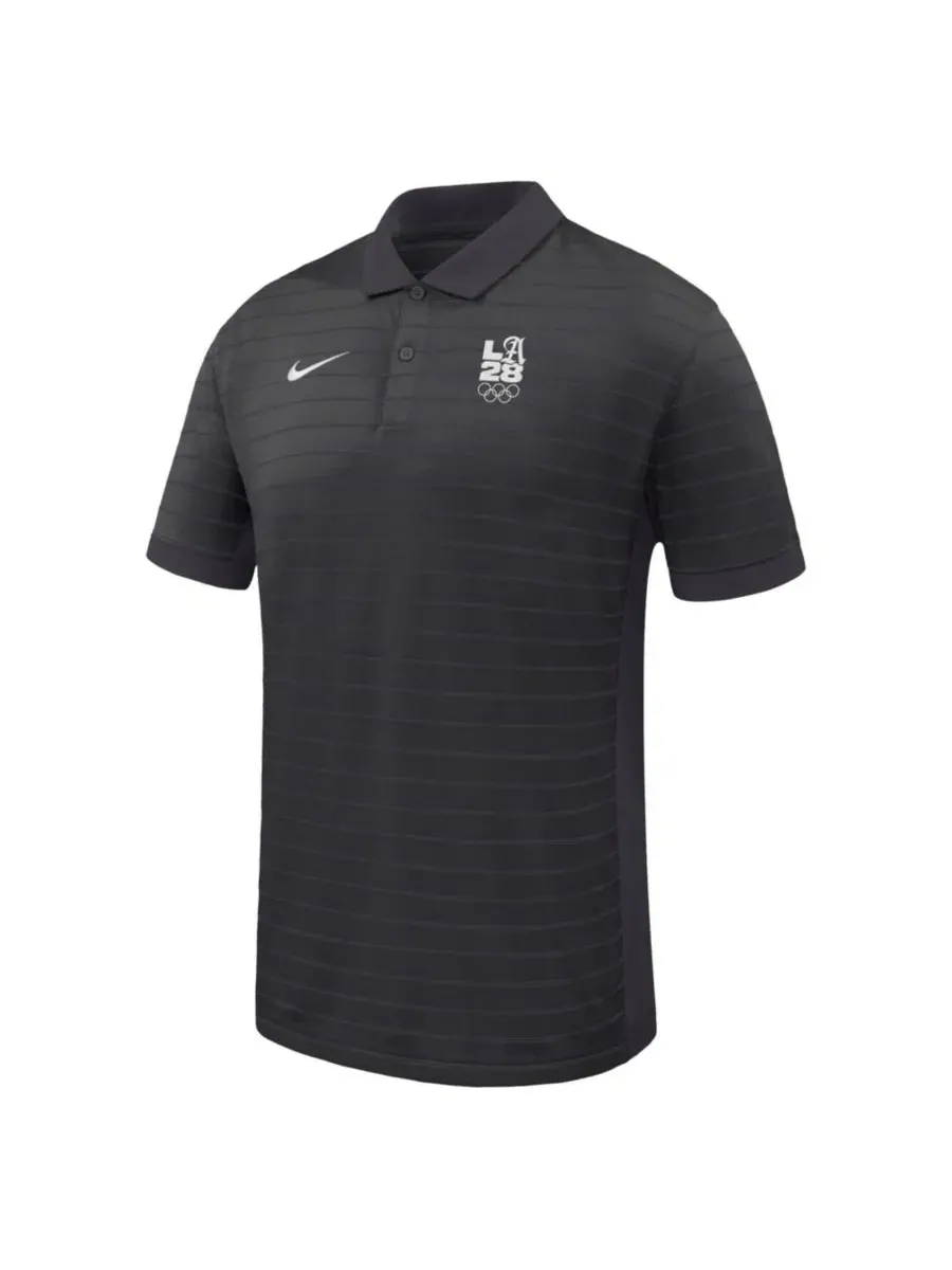 Поло Nike LA28 Summer Olympics Victory Stripe Dri-FIT — изображение 2 из 3, черный