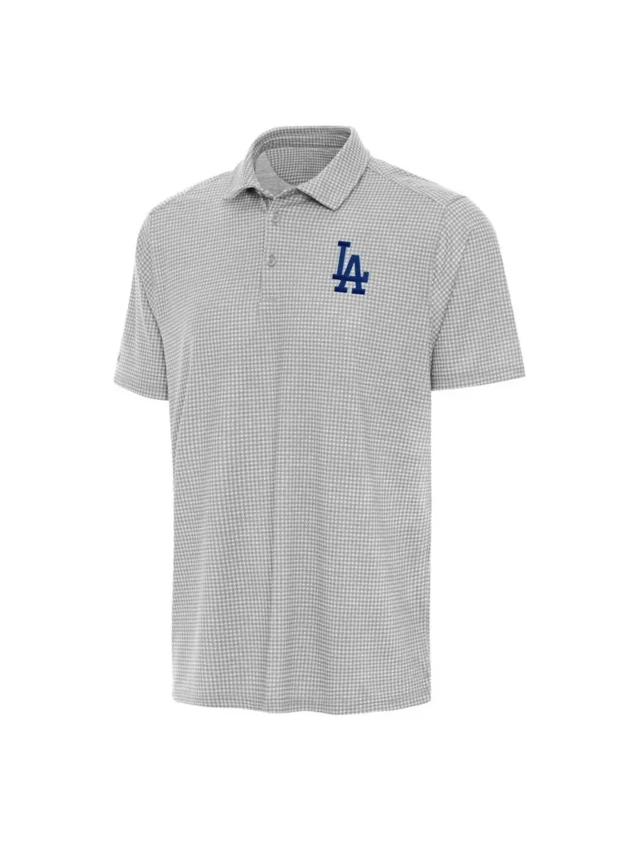 Мужское поло Los Angeles Dodgers Replica Antigua — изображение 2 из 3, серый
