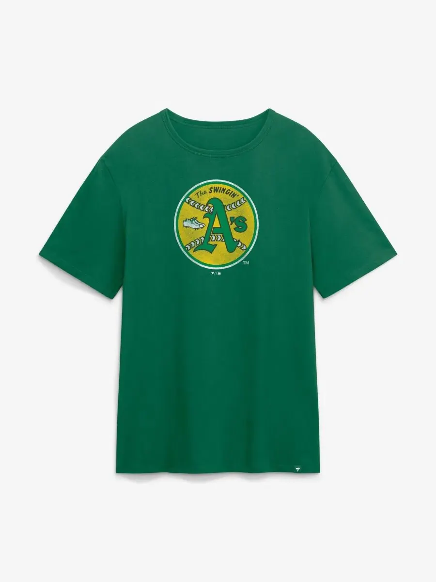 Футболка с винтажным принтом Oakland Athletics Fanatics