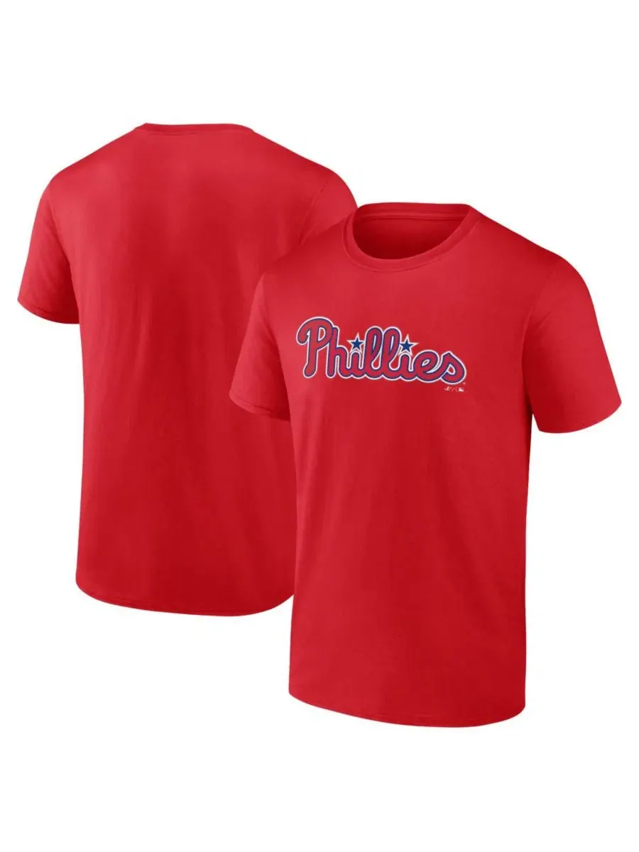 Футболка с принтом Philadelphia Phillies Wordmark Logo Athletic