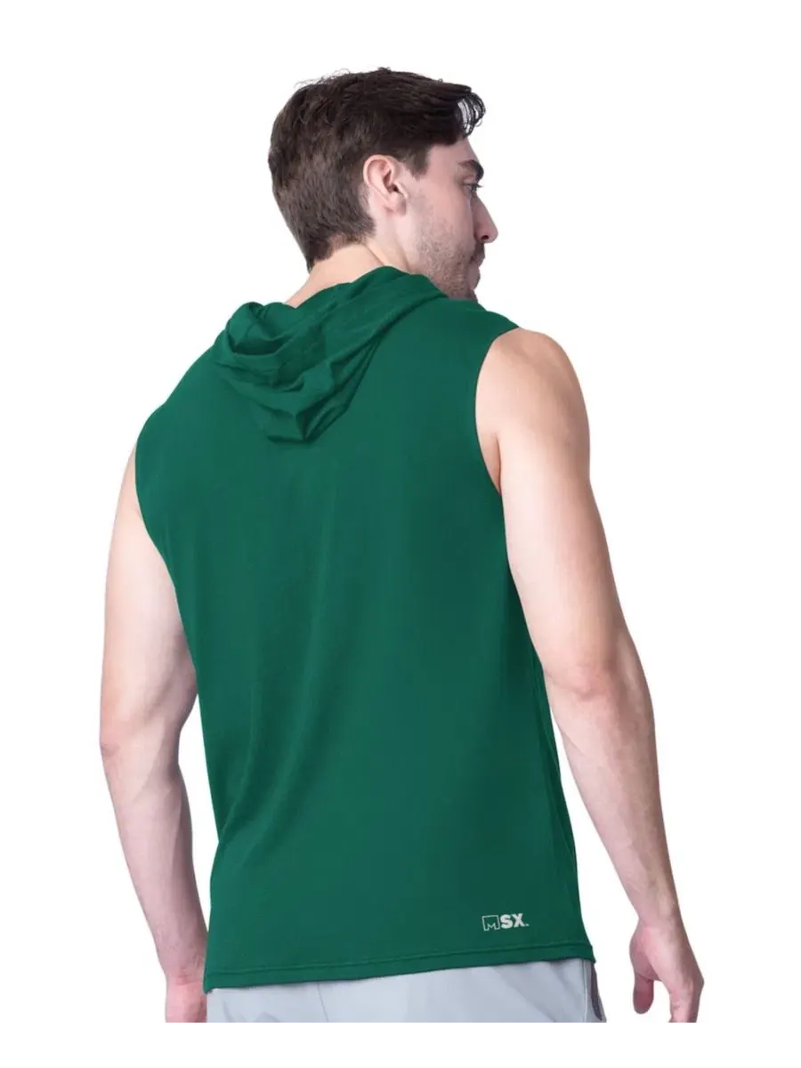 Мужская безрукавка с капюшоном New York Jets Action Sleeveless Pullover Hoodie MSX by Michael — изображение 2 из 2, зеленый