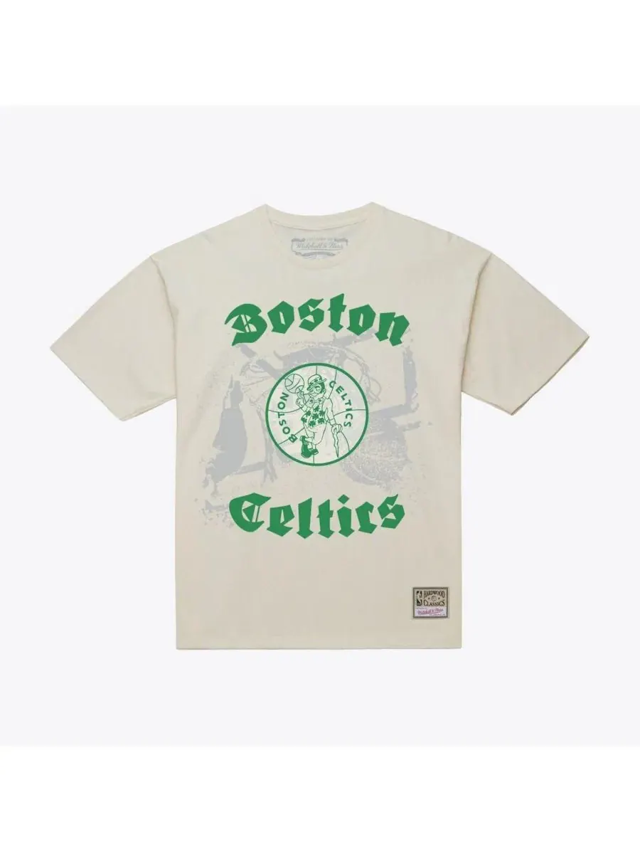 Футболка с принтом Hardwood Classics Chapters Mitchell & Ness — изображение 2 из 3, бежевый