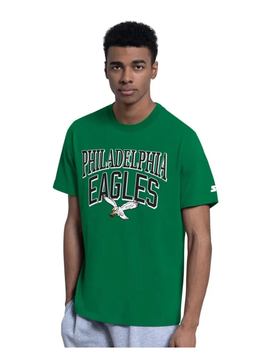 Комплект из 2 футболок с принтом Philadelphia Eagles Starter — изображение 2 из 4, зеленый серый