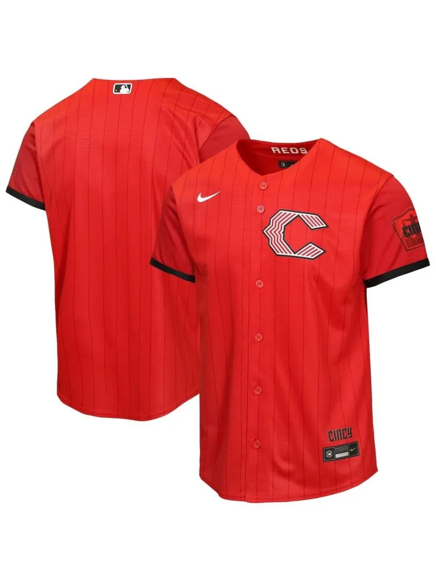 Детская футболка с коротким рукавом Cincinnati Reds 2026 City Connect Stadium Jersey Nike