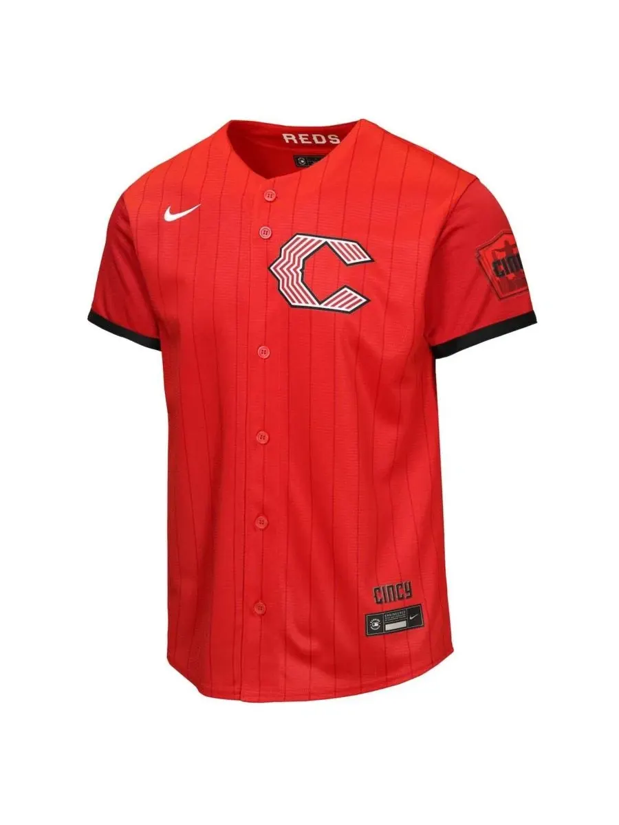 Детская футболка с коротким рукавом Cincinnati Reds 2026 City Connect Stadium Jersey Nike — изображение 2 из 3, красный