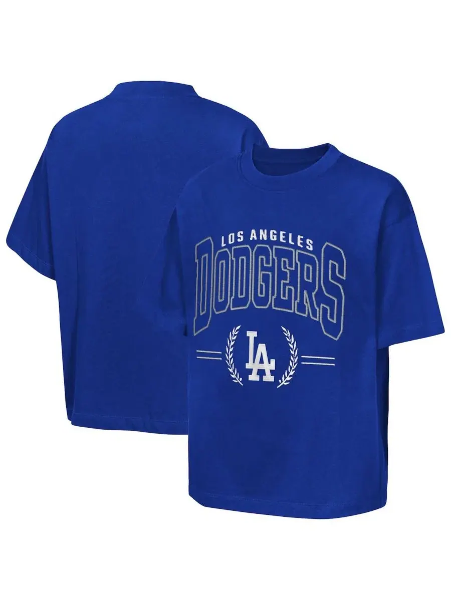 Футболка с вышивкой команды Los Angeles Dodgers, модель Premium World Class Outerstuff