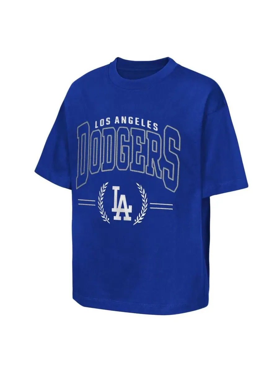 Футболка с вышивкой команды Los Angeles Dodgers, модель Premium World Class Outerstuff — изображение 3 из 3, королевский
