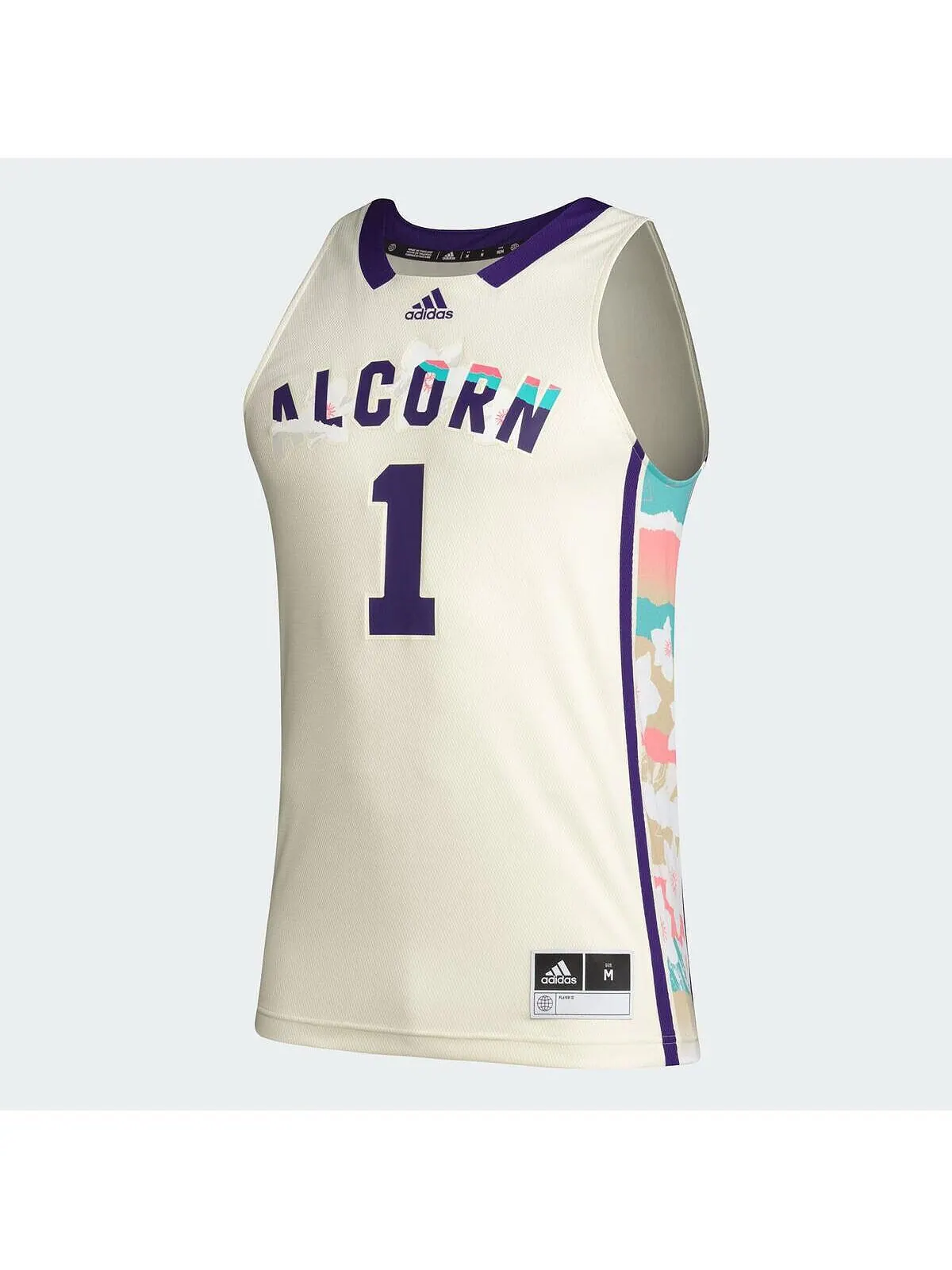 Мужская баскетбольная майка цвета хаки Alcorn State Braves Honoring Black Excellence №1 adidas — изображение 2 из 3