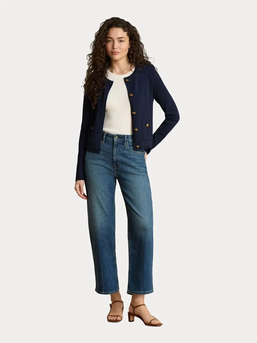 Джинсы прямого кроя с высокой посадкой, 66 см Lauren Ralph Lauren, Haze Wash — изображение 2 из 6
