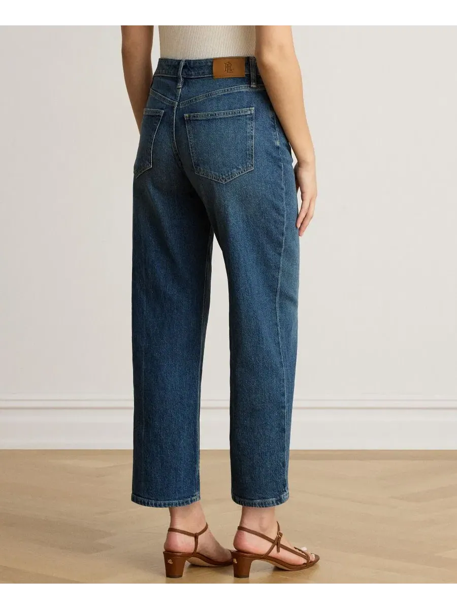 Джинсы прямого кроя с высокой посадкой, 66 см Lauren Ralph Lauren, Haze Wash — изображение 5 из 6