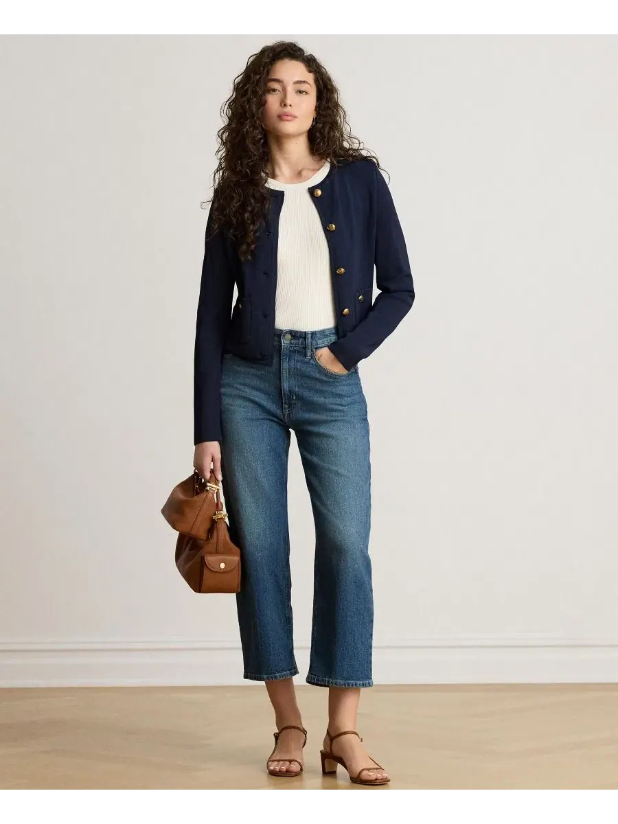 Джинсы прямого кроя с высокой посадкой, 66 см Lauren Ralph Lauren, Haze Wash — изображение 6 из 6