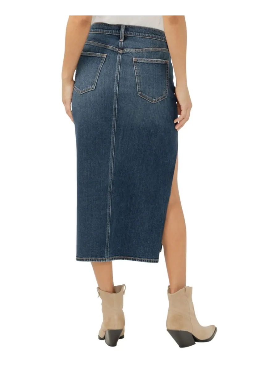 Женская джинсовая юбка миди с боковым разрезом Silver Jeans Co, Dolly — 3