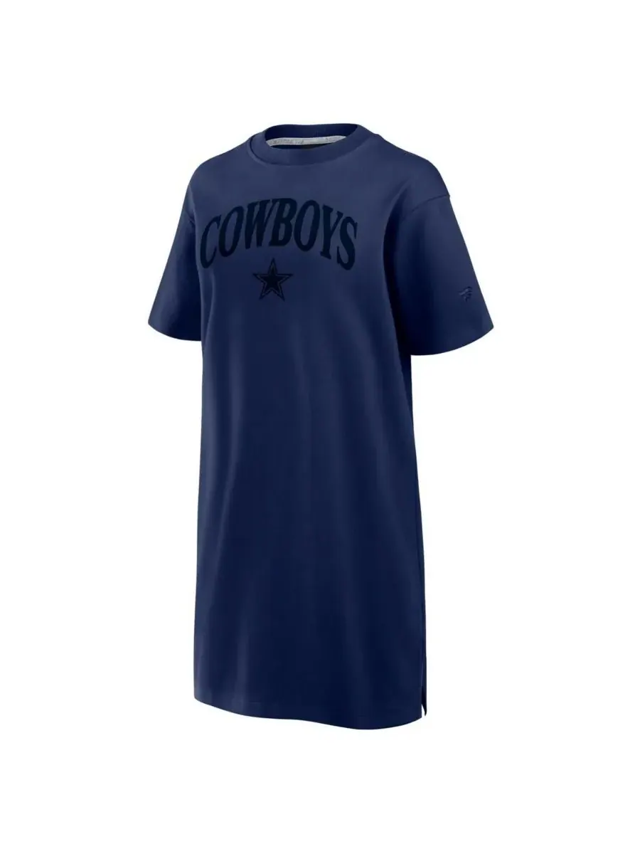 Fanatics Женское темно-синее платье Dallas Cowboys Elements Go Tri-Blend — изображение 2 из 3, темно-синий