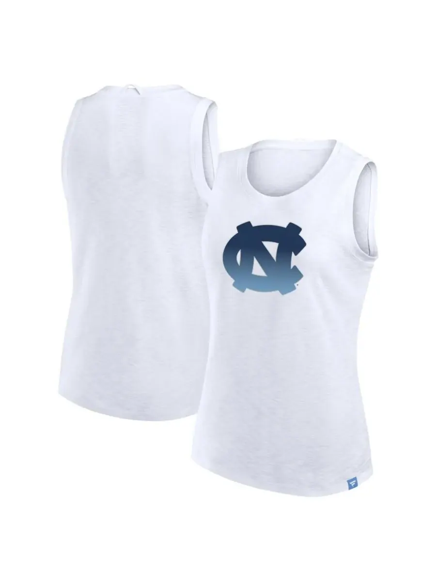 Fanatics Женская белая майка North Carolina Tar Heels Activate Slub Tank Top