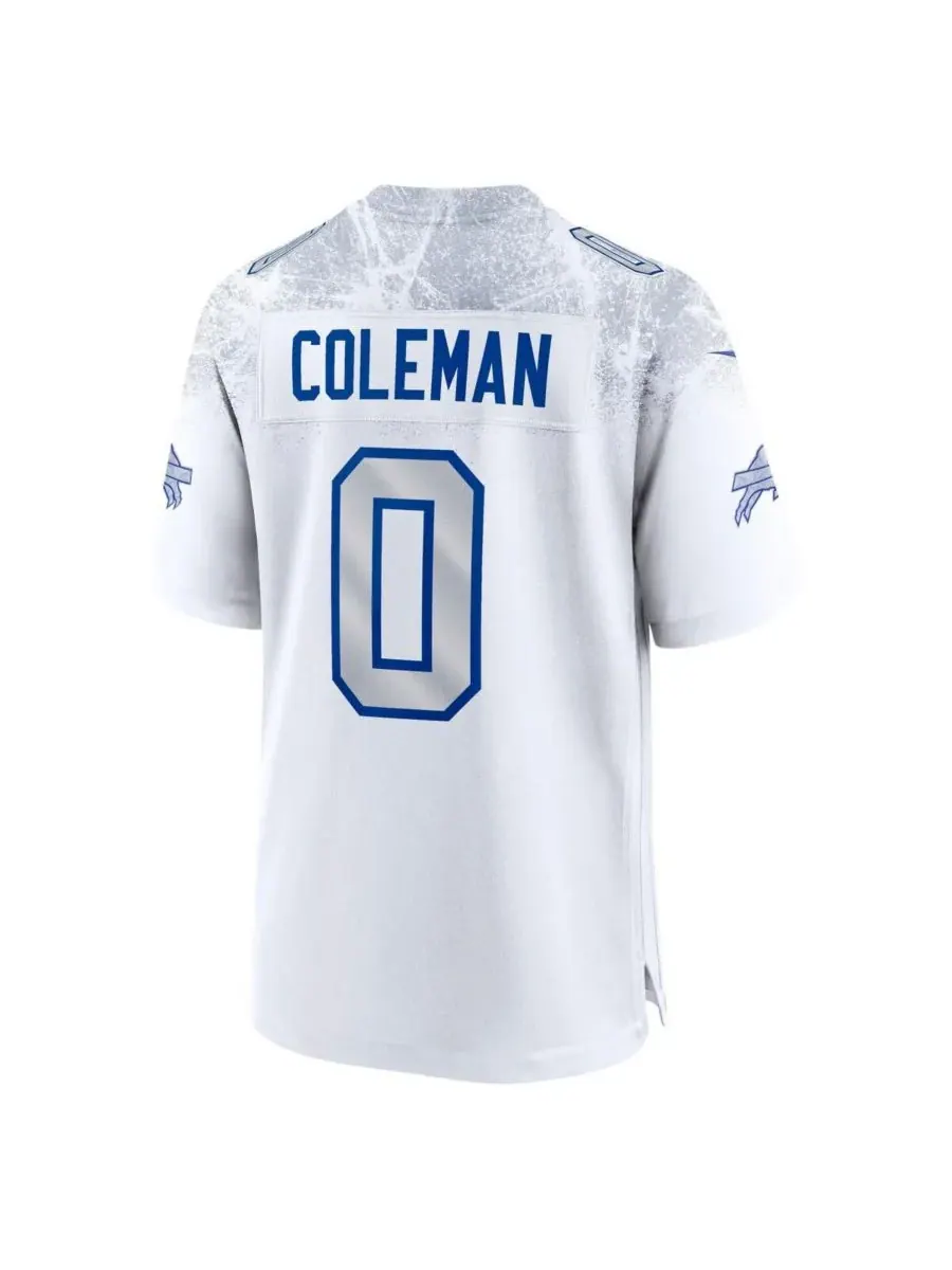 Nike Мужская белая игровая футболка Keon Coleman Buffalo Bills из коллекции Rivalries 2025 года — изображение 2 из 3, белый