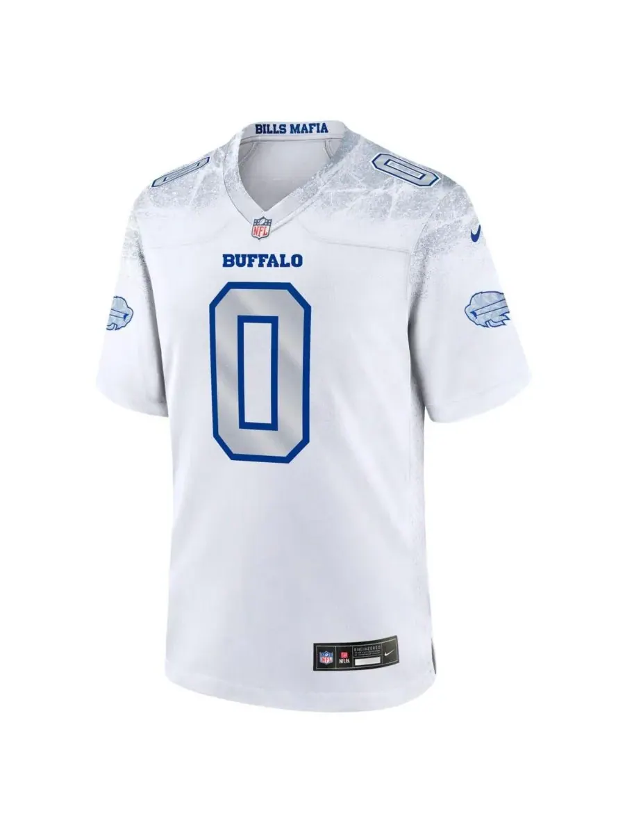 Nike Мужская белая игровая футболка Keon Coleman Buffalo Bills из коллекции Rivalries 2025 года — изображение 3 из 3, белый