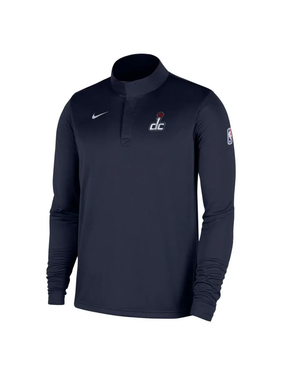 Nike Мужская темно-синяя толстовка Washington Wizards 2025/26 Authentic Coaches Quarter-Zip Dri-Fit — изображение 4 из 4