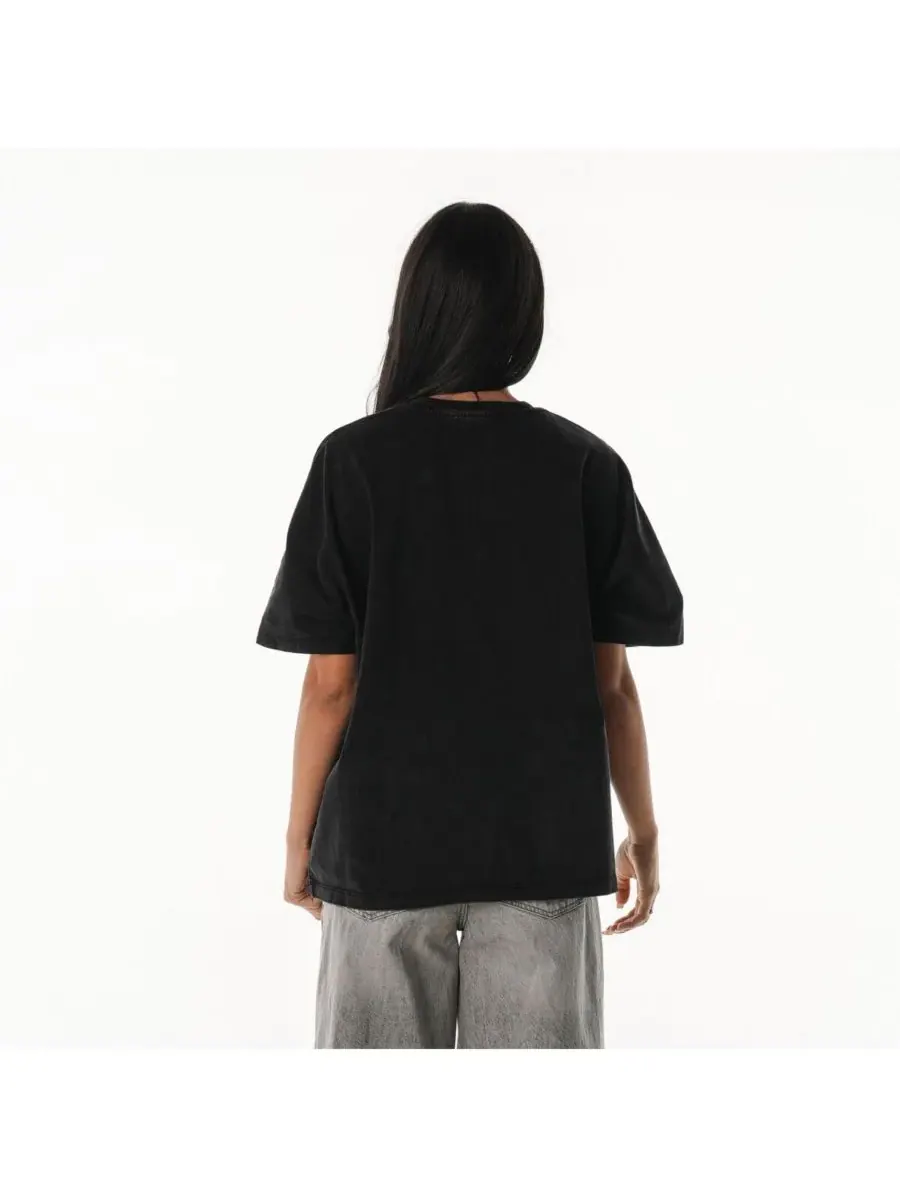 The Wild Collective Женская черная футболка Detroit Lions Laurel Premium Baggy Dolman — изображение 2 из 3, черный