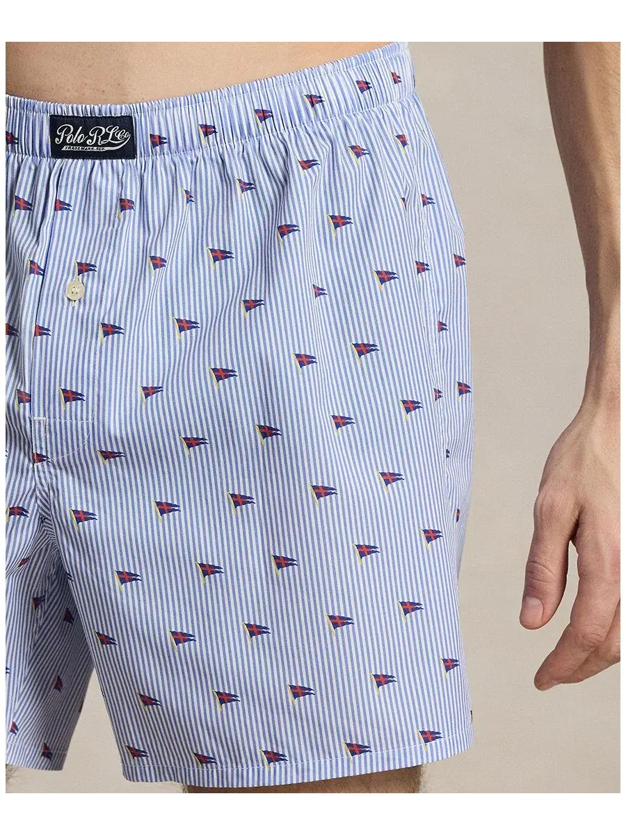 Мужские классические тканые боксерские трусы Polo Ralph Lauren, Pennant Flag Stripe — изображение 2 из 4