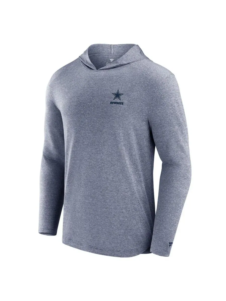 Fanatics Signature Мужская легкая толстовка темно-синего цвета с символикой Dallas Cowboys Front — изображение 3 из 3