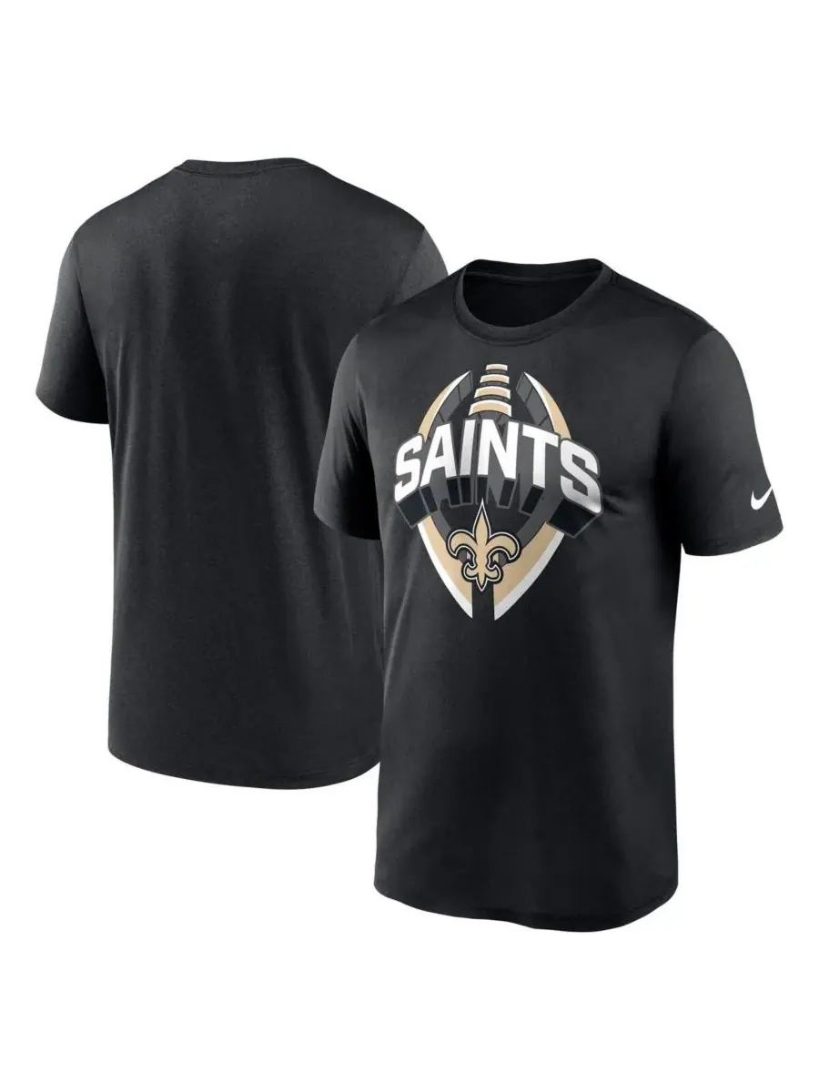 Nike Мужская черная футболка New Orleans Saints Legend Icon Performance
