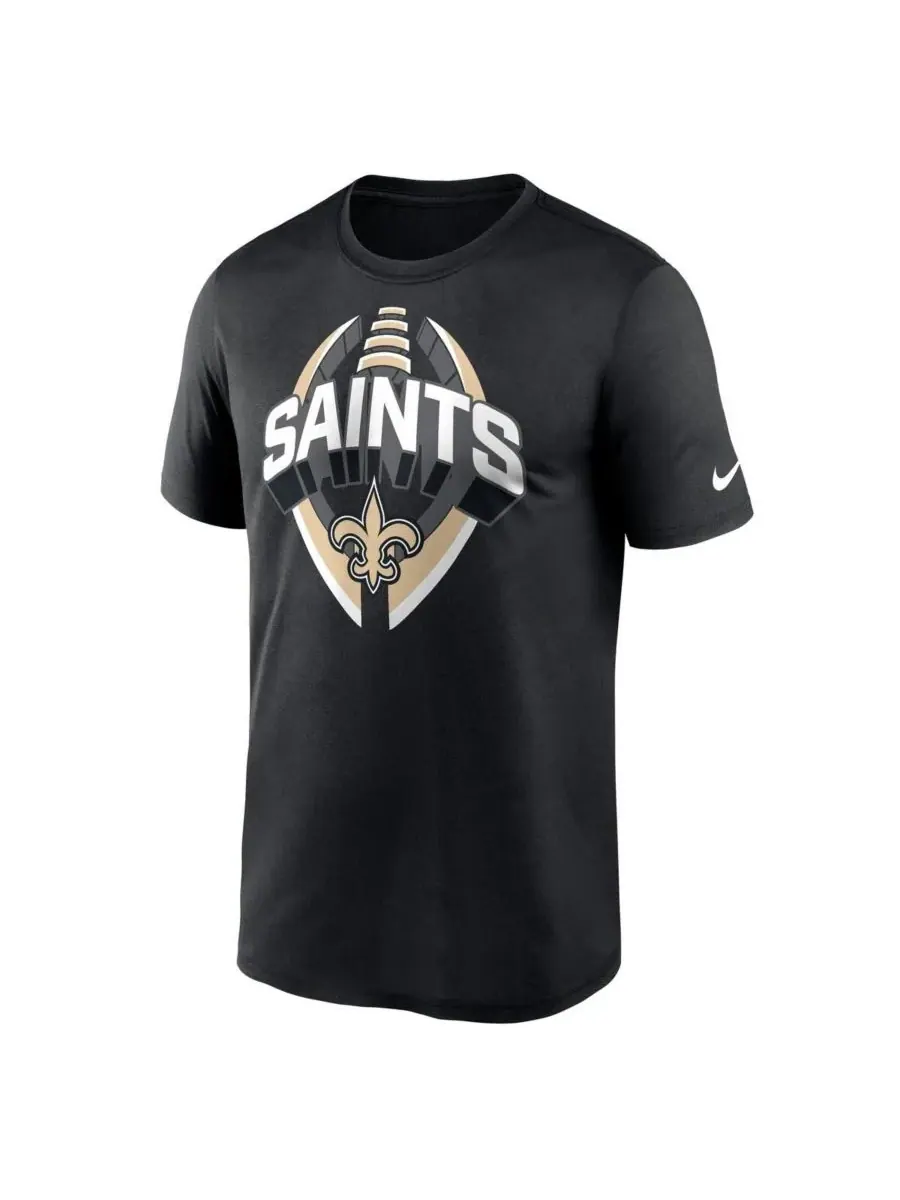 Nike Мужская черная футболка New Orleans Saints Legend Icon Performance — изображение 2 из 3, черный