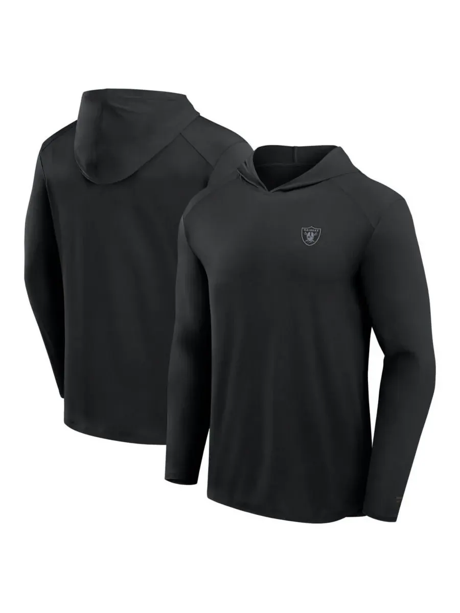 Fanatics Мужская черная толстовка с длинными рукавами Las Vegas Raiders Front Office Power Mono
