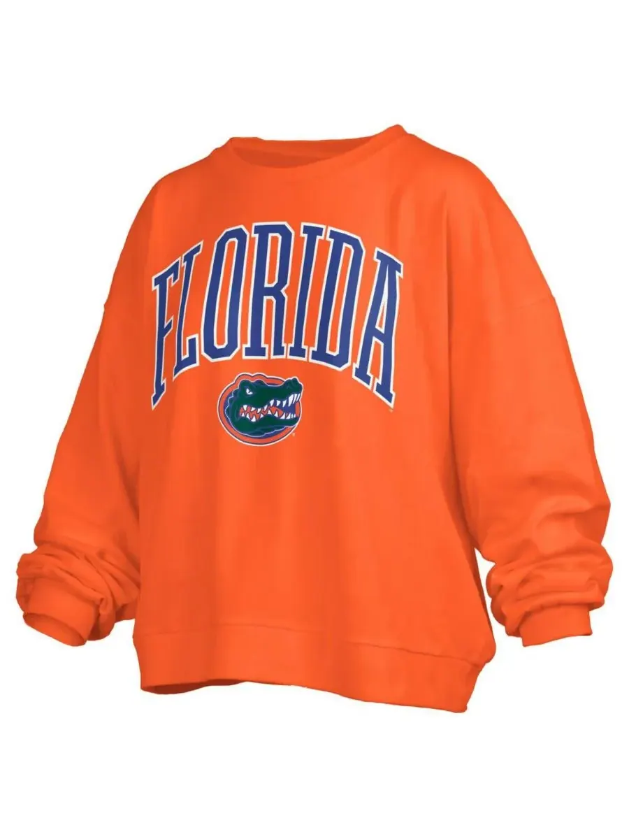 Pressbox Женская оранжевая толстовка-пуловер Florida Gators Janise Arch Over Logo Waist Length — изображение 2 из 3
