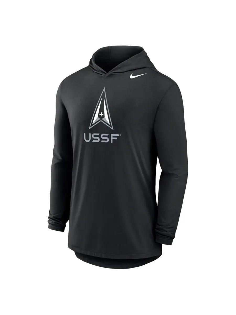 Nike Мужская черная толстовка с длинными рукавами Air Force Falcons Space Force Rivalry — изображение 2 из 3, черный